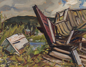 Old Wrecks, Wawa Ont par Alexander Young (A.Y.) Jackson