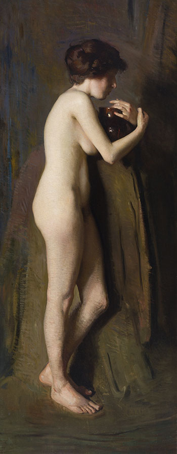 Nude with Vase by Late 19th Century Canadian School