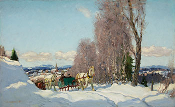 Winter, Melbourne, Quebec by Frederick Simpson Coburn