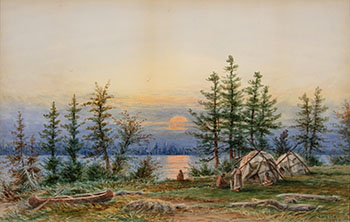 Camp on Chemong Lake by Frederick Arthur Verner
