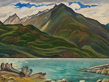 Slocan Lake - New Denver by William Percival (W.P.) Weston