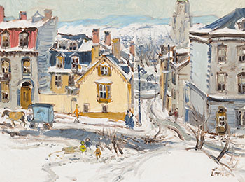 Rue St. Denis, Quebec by John Geoffrey Caruthers Little