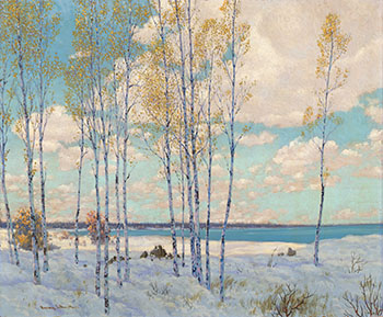 October Snow by Frank Hans (Franz) Johnston