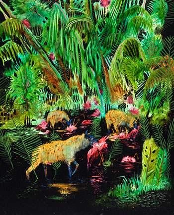 Untitled (Jungle Scene) by Andre Ethier