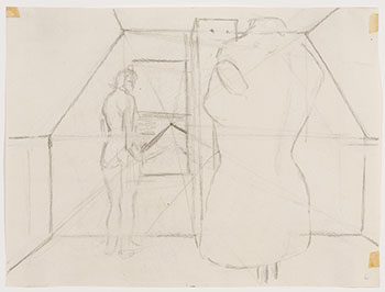 Study for Nude and Dummy by Alexander Colville