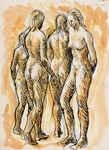 Four Nudes (AC00967) by Alexander Colville