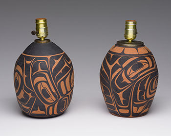 Kwakiutl Lamp Pair par Judith Cranmer