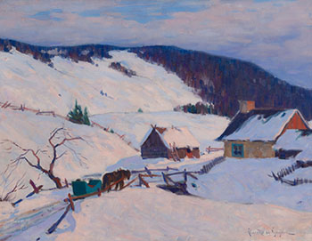 Evening Glow, Laurentians (Dernières lueurs) by Clarence Alphonse Gagnon