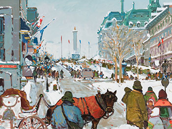 Montréal, visite Place Jacques Cartier par Serge Brunoni