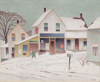 February in the Village by Alfred Joseph (A.J.) Casson