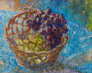 Grapes in a Basket by Joseph Francis (Joe) Plaskett