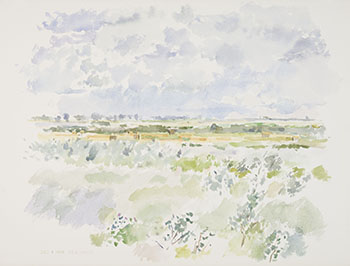 East of Osler, Baled Hay by Reta Madeline Cowley