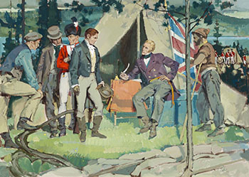 The Arrest of William McGillivray by Thomas Douglas, 5th Earl of Selkirk, Fort William, August 1816 by Donald Anderson