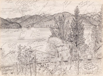 Kootenay Lake by Edward John (E.J.) Hughes
