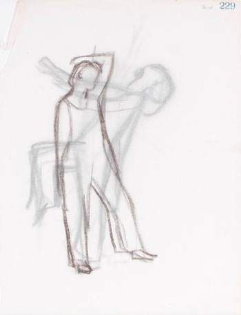 Standing Figure / Moving Figure (verso) par William Goodridge Roberts