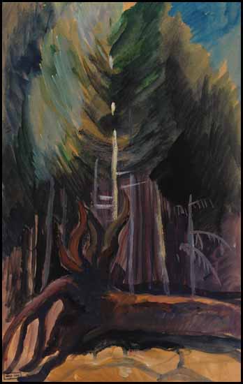 Fallen Tree Trunk in Wood by Emily Carr