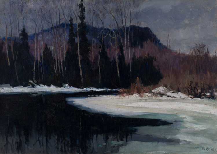 Spring, The Cache River, Mount Tremblant, Quebec par Maurice Galbraith Cullen