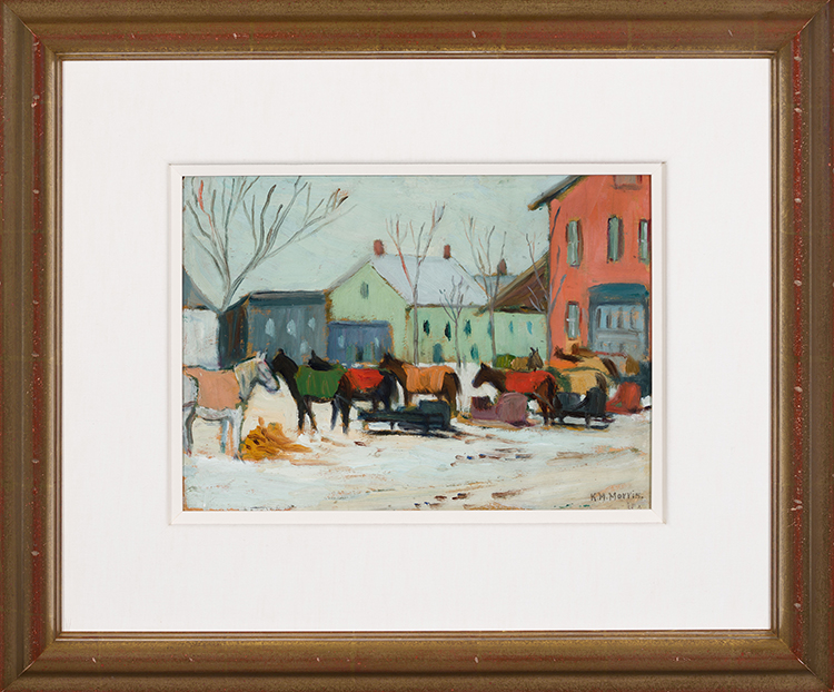 Market in Winter, Berthierville, Quebec par Kathleen Moir Morris