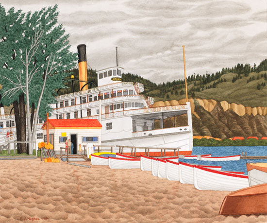 Museum Ship at Penticton, BC par Edward John (E.J.) Hughes