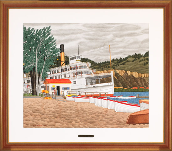 Museum Ship at Penticton, BC par Edward John (E.J.) Hughes