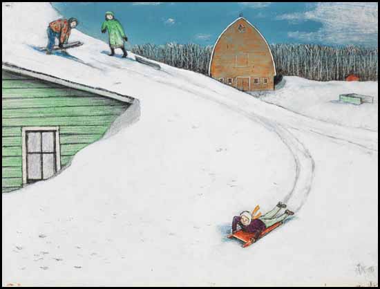 After the Big Blow par William Kurelek