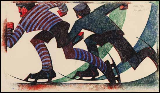 Skaters by Sybil Andrews