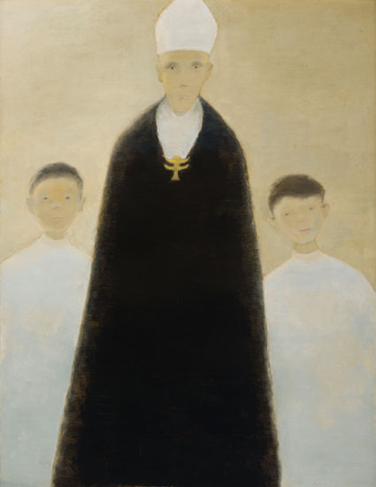 L'évêque en noir par Jean Paul Lemieux