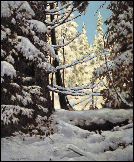 Snow Laden, Northern Ontario par Frank Hans (Franz) Johnston