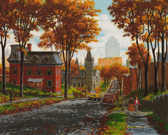 McTavish Street, Montreal by John Geoffrey Caruthers Little