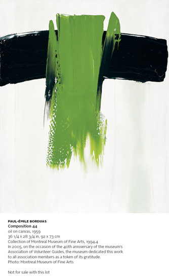 Untitled Abstraction with Green by Paul-Émile Borduas