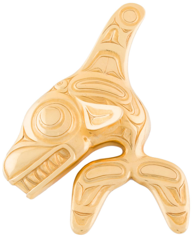 Killer Whale Brooch by William Ronald (Bill) Reid