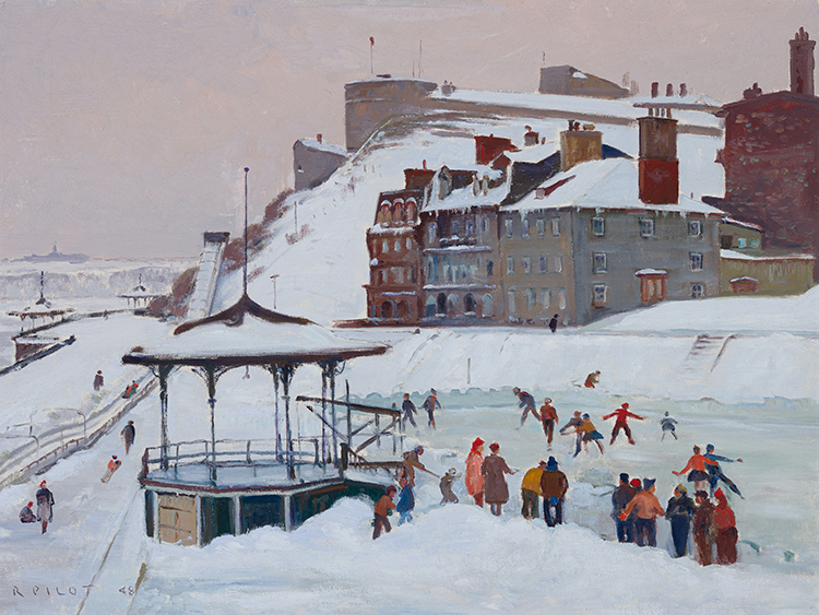 The Skating Rink, Dufferin Terrace by Robert Wakeham Pilot