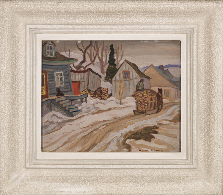 St. Joachim, Quebec / Houses in Winter (verso) by Alexander Young (A.Y.) Jackson