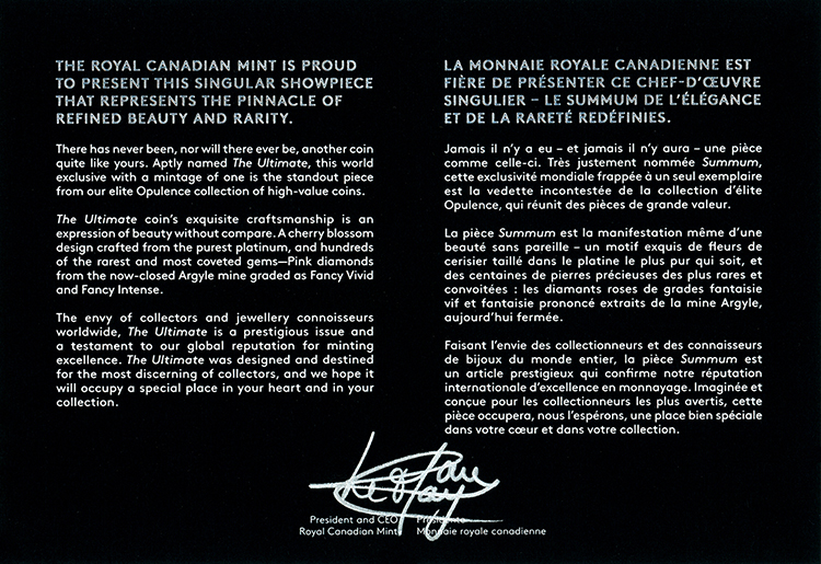 The Ultimate / Pièce Summum by Royal Canadian Mint - Monnaie royale canadienne
