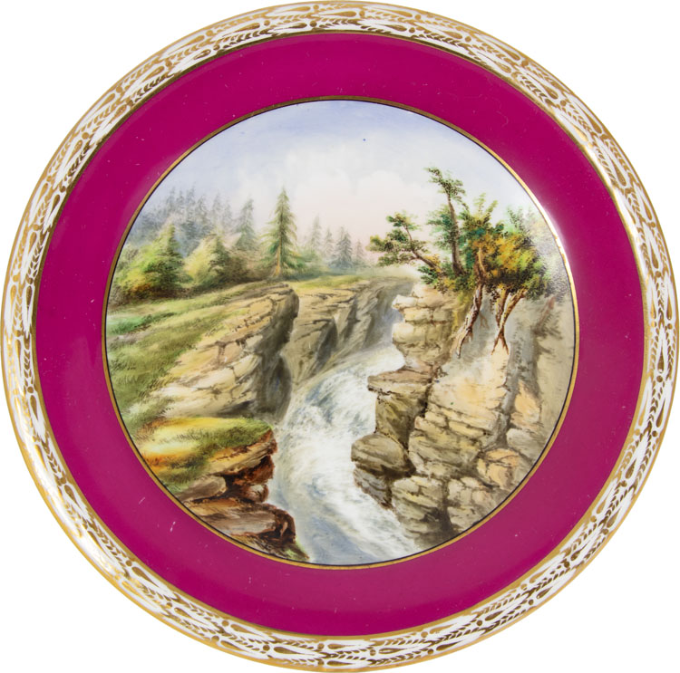 Set of 20 Hand-Painted Plates by Cornelius David Krieghoff