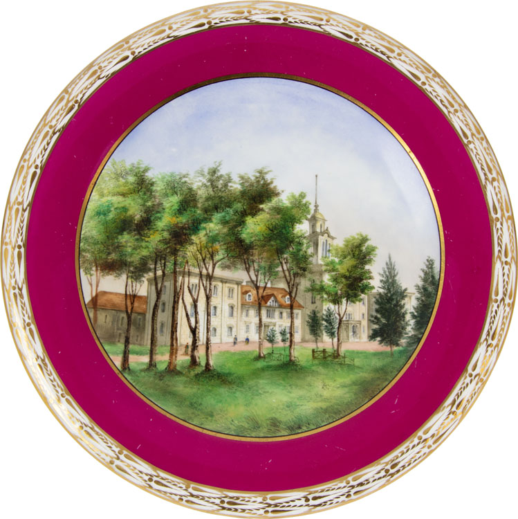 Set of 20 Hand-Painted Plates by Cornelius David Krieghoff