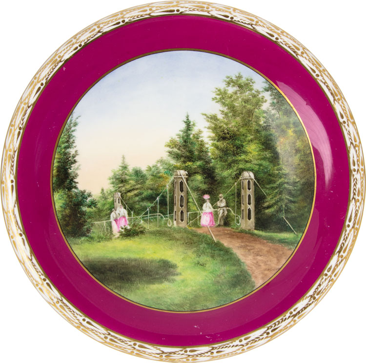 Set of 20 Hand-Painted Plates by Cornelius David Krieghoff