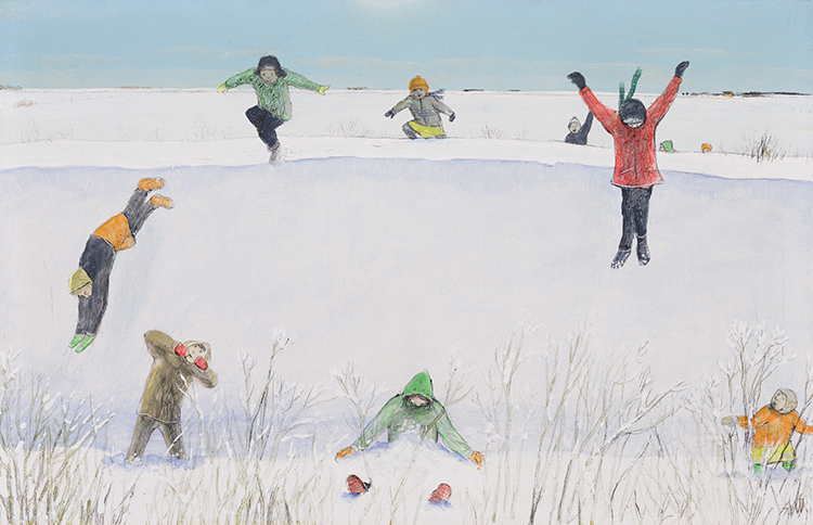 Soft Snow Below par William Kurelek