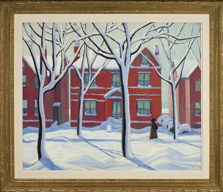 House in the Ward, Winter, City Painting No. 1 by Lawren Stewart Harris