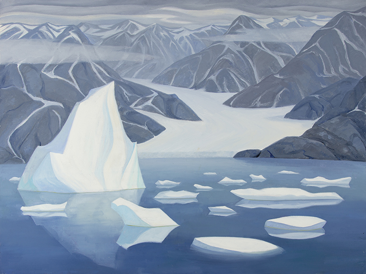 Bylot Island Glacier with Berg par Doris Jean McCarthy