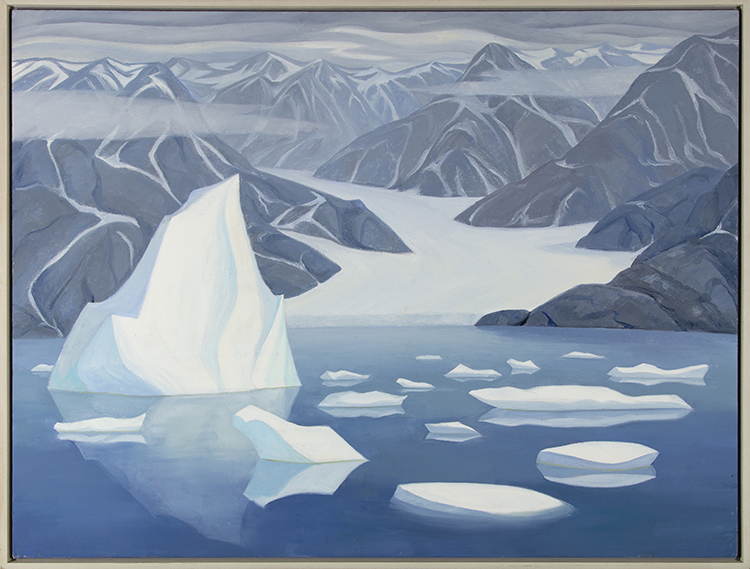 Bylot Island Glacier with Berg by Doris Jean McCarthy