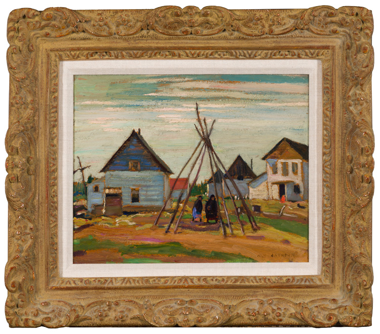 Indian Village, Fort Resolution, Great Slave Lake by Alexander Young (A.Y.) Jackson
