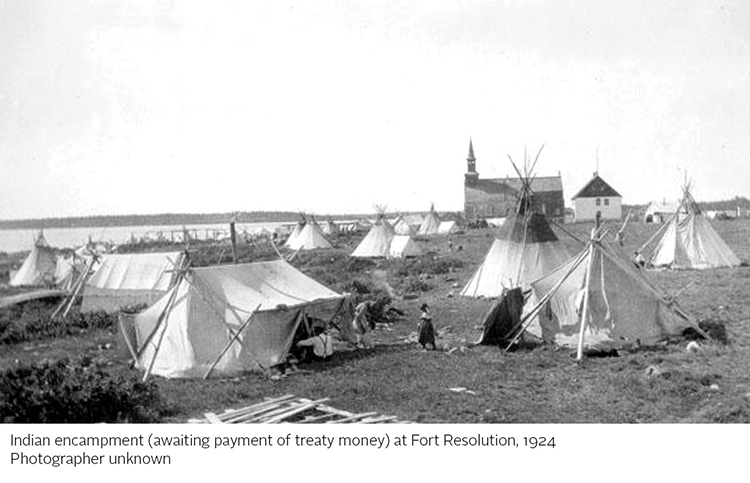 Indian Village, Fort Resolution, Great Slave Lake by Alexander Young (A.Y.) Jackson