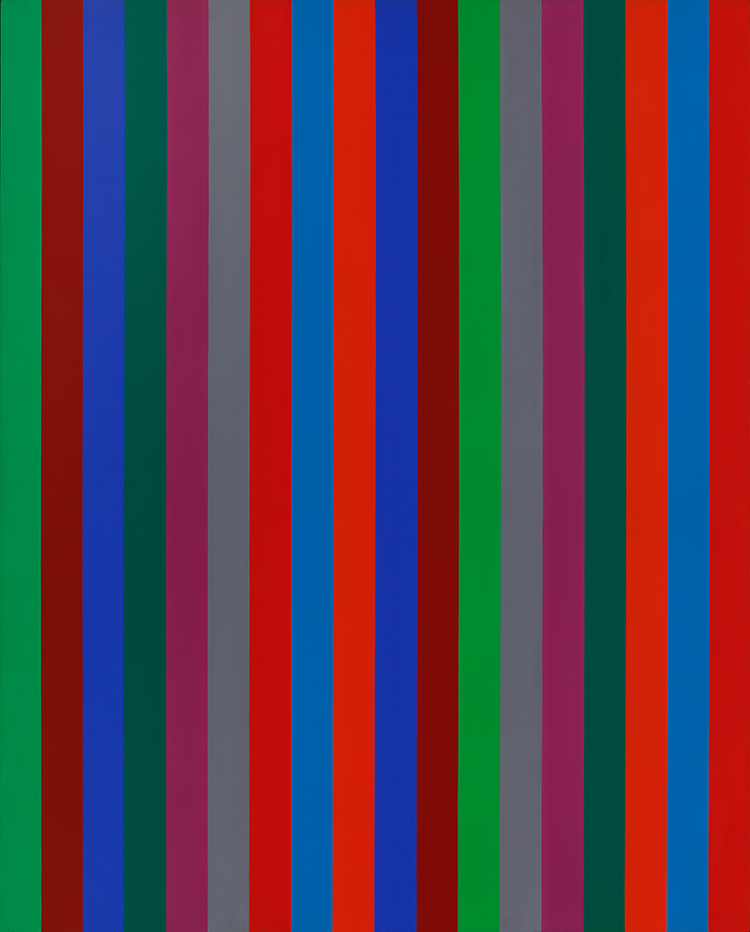 Système sériel vert-rouge by Guido Molinari