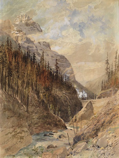 Mount Stephen, BC par Frederic Marlett Bell-Smith
