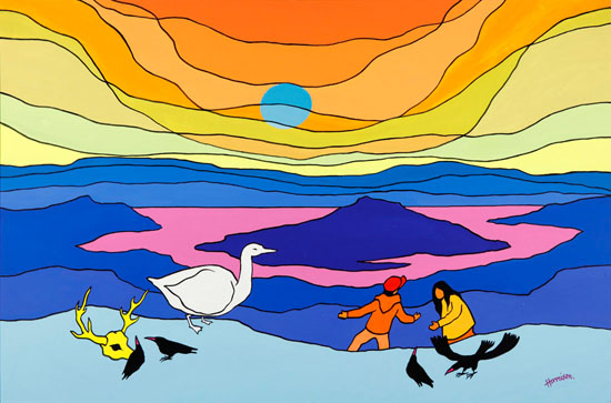 The Wild White Goose by Ted Harrison