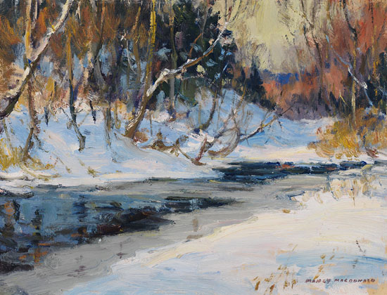 River Landscape by Manly Edward MacDonald