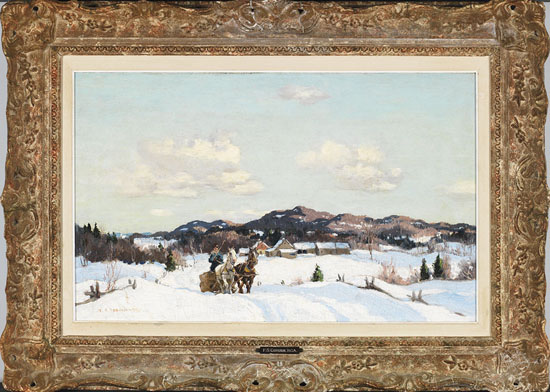 Horses in Winter by Frederick Simpson Coburn