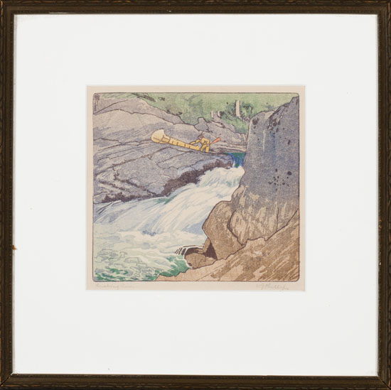 Rushing River par Walter Joseph (W.J.) Phillips