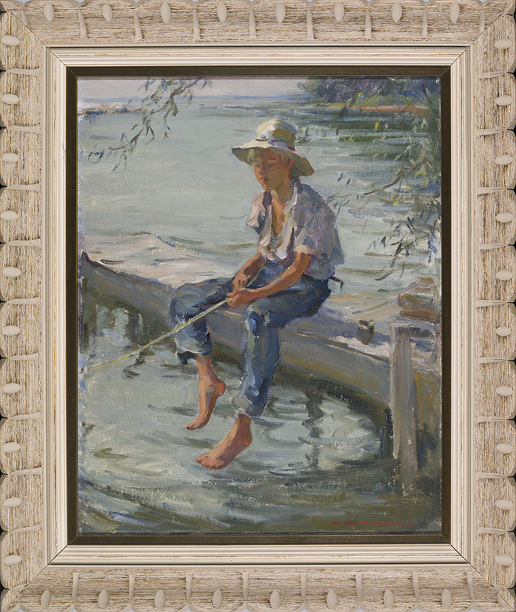 Boy Fishing by Manly Edward MacDonald